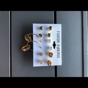 6 piece earrings